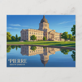 Capitool van South Dakota, VS Briefkaart