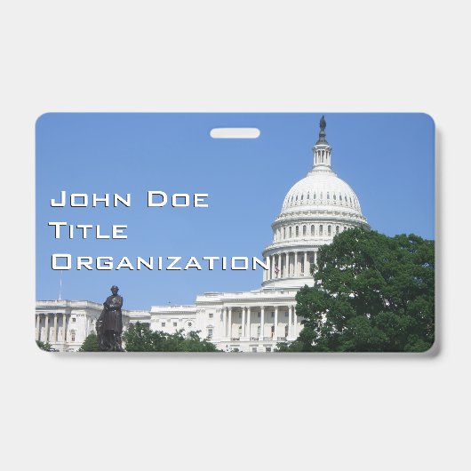 Capitoolgebouw in Washington DC Badge (Voorzijde)