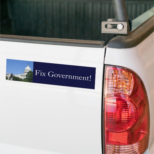 Capitoolgebouw in Washington DC Bumpersticker (Op Truck)