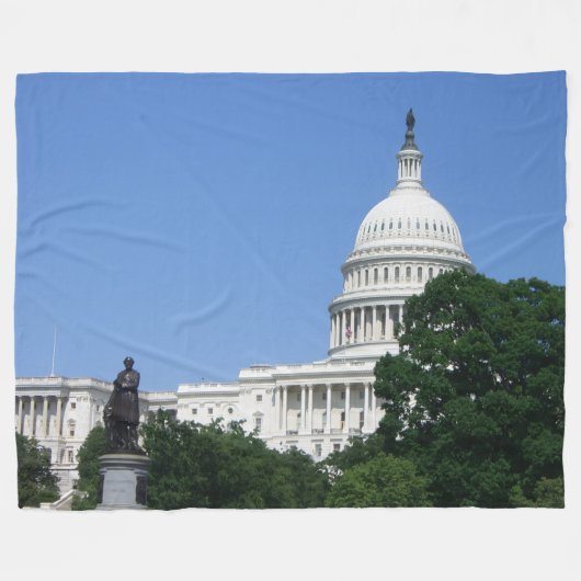 Capitoolgebouw in Washington DC Fleece Deken (Voorkant (Horizontaal))