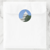 Capitoolgebouw in Washington DC Ronde Sticker (Tas)
