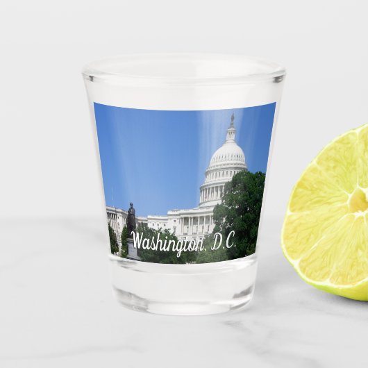 Capitoolgebouw in Washington DC Shot Glas (Voorkant)