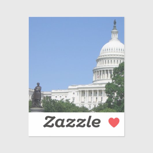Capitoolgebouw in Washington DC Sticker (Vel)