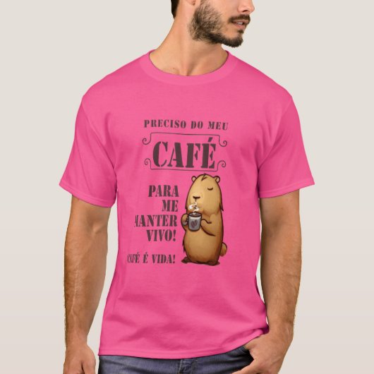 Capivara van de koffiefamilie t-shirt (Voorkant)