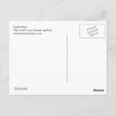 Caplin Rous eet Grass Briefkaart (Achterkant)