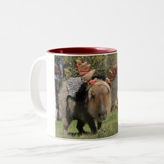 Caplin Rous Kerstmis Mok (Voorkant links)