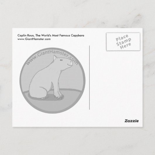 Caplin Rous met Hoola Hoops Briefkaart (Achterkant)