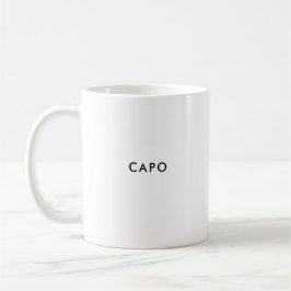 Capo | baas | Aangepaste Italiaanse koffie Mok