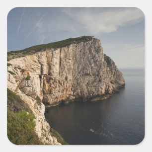 Capo Caccia, Alghero, Sardinië, Italië Vierkante Sticker