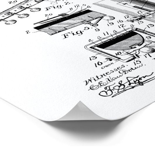 Capo Tasto 1893 Whitepaper over octrooien Poster (Hoek)