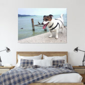 Capo von Oppenheim, Jack Russell Terrier Dog Canvas Afdruk (Insitu (Slaapkamer))