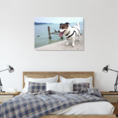 Capo von Oppenheim, Jack Russell Terrier hond Canvas Afdruk (Insitu (Slaapkamer))