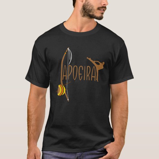 Capoeira Athletic Berimbau Instrument Power 2 T-shirt (Voorkant)
