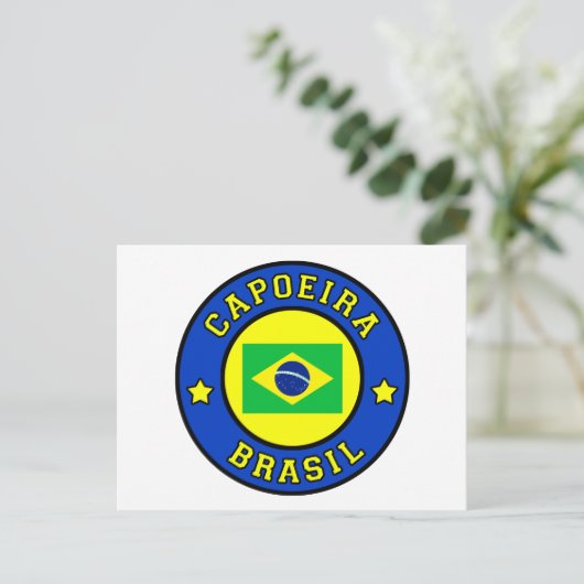 Capoeira Brasil Briefkaart (Staand voorkant)