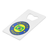 Capoeira Brasil Creditkaart Flessenopener (Achterkant Gekanteld)