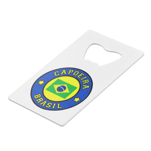 Capoeira Brasil Creditkaart Flessenopener (Achterkant Gekanteld)