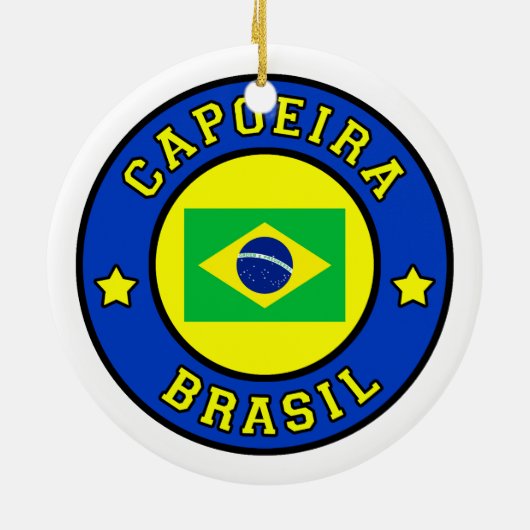 Capoeira Brasil Keramisch Ornament (Achterkant)