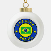 Capoeira Brasil Keramische Bal Ornament (Voorkant)