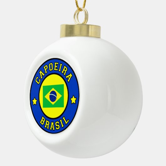 Capoeira Brasil Keramische Bal Ornament (Rechts)