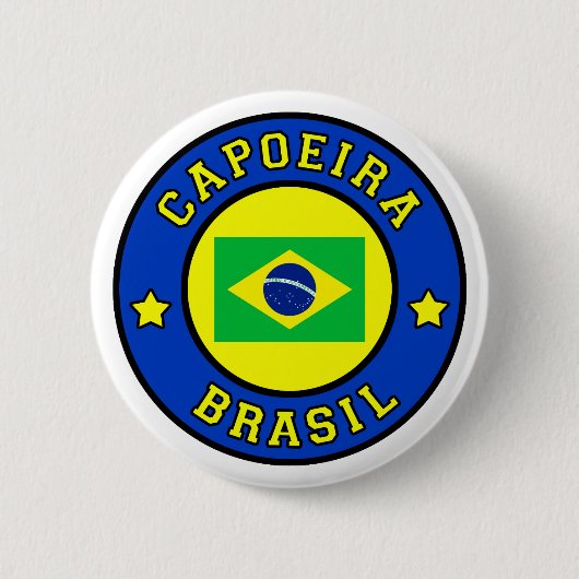 Capoeira Brasil Ronde Button 5,7 Cm (Voorkant)