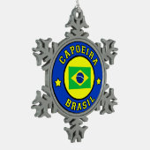 Capoeira Brasil Tin Sneeuwvlok Ornament (Links)