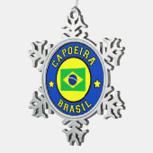 Capoeira Brasil Tin Sneeuwvlok Ornament (Rechts)