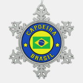 Capoeira Brasil Tin Sneeuwvlok Ornament (Voorkant)