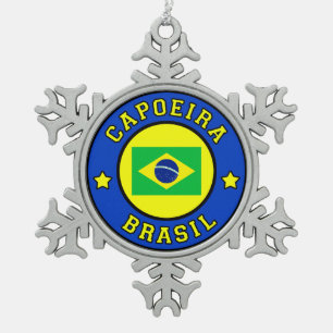Capoeira Brasil Tin Sneeuwvlok Ornament