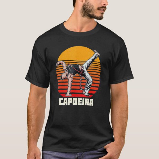 Capoeira Brazil dancer martial training athlete 7 T-shirt (Voorkant)