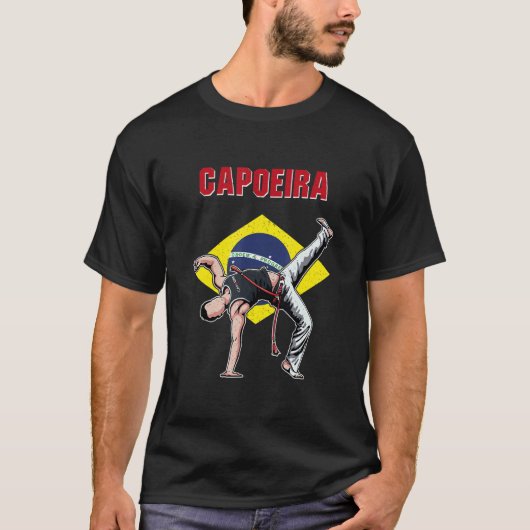 Capoeira Brazil dancer martial training athlete T-shirt (Voorkant)