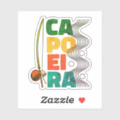 Capoeira Braziliaanse Vechtkunst Sticker (Vel)