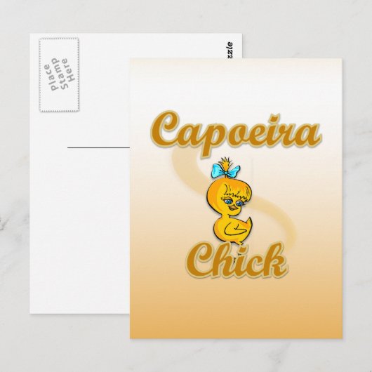 Capoeira Chick Briefkaart (Voorkant / Achterkant)