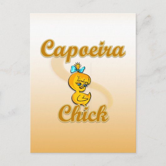 Capoeira Chick Briefkaart (Voorkant)