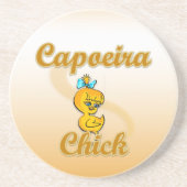 Capoeira Chick Zandsteen Onderzetter (Voorkant)