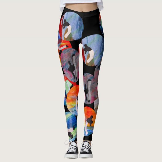 capoeira ginga abada samba fitness mma brazilië leggings (Voorkant)