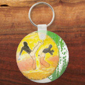 capoeira ginga ax sleutelhanger (Voorkant)