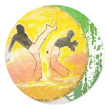 Capoeira ginga bijl sticker