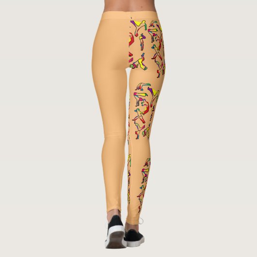 capoeira ginga sokken teenslippers leggings (Achterkant)