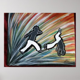 capoeira jogo mma dans ginga liefdescadeau poster