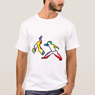 capoeira jogo roda brazilië regenboogvlies t-shirt