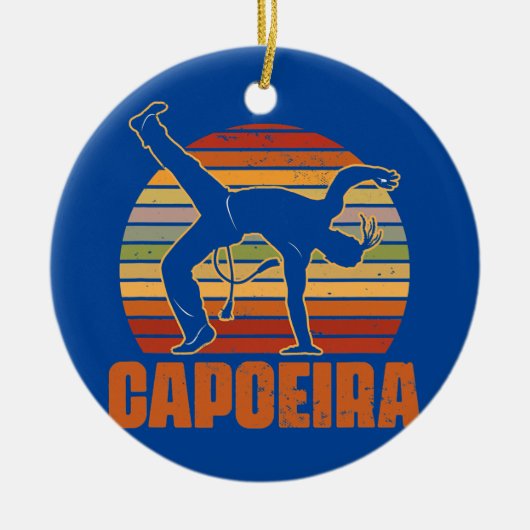 Capoeira Kickboxing Dance Fight Mixed Martial Keramisch Ornament (Voorkant)
