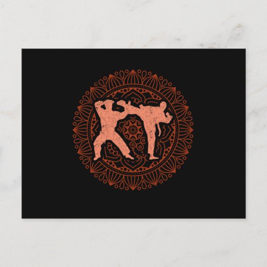 Capoeira Mandala Braziliaanse Dance Fight Acrobat  Briefkaart (Voorkant)