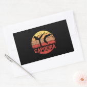 Capoeira Martial Art Sunset Silhouette Rechthoekige Sticker (Envelop)
