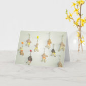 Capoeira martial arts card verjaardag kaart (Gele Bloem)