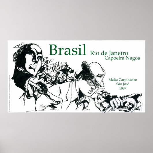 Capoeira Nagoa Brasil Poster (Voorkant)