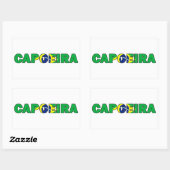 Capoeira Rechthoekige Sticker (Vel)