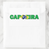 Capoeira Rechthoekige Sticker (Tas)