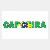 Capoeira Rechthoekige Sticker (Voorkant)