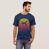 Capoeira Retro 70s Silhouette Gift T-shirt (Voorkant volledig)