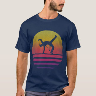 Capoeira Retro  70s Silhouette Gift T-shirt